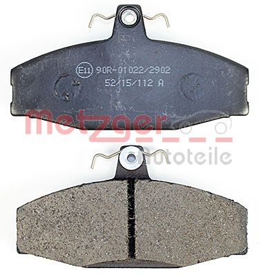 METZGER 1170286 Bremsbelagsatz, Scheibenbremse